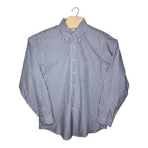 Brooks Brothers The‎ Original Polo Shirt Blue Striped Mens 16-35 100%  Cotton